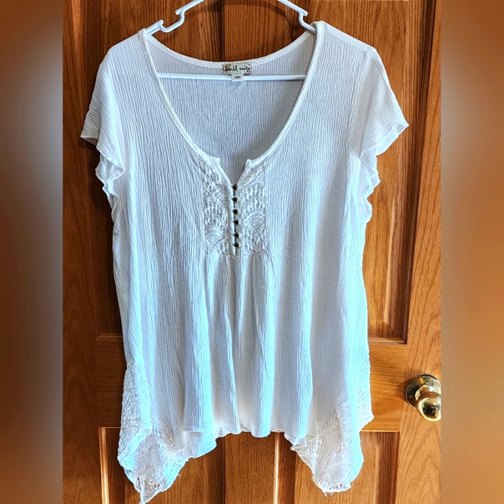 World unity sz XL cotton gauze type tunic
